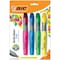 Bic Brite Liner Grip Tank Highlighter, Chisel Tip, 4 Colors, PK24 BLMGP41ASST - alternate 2